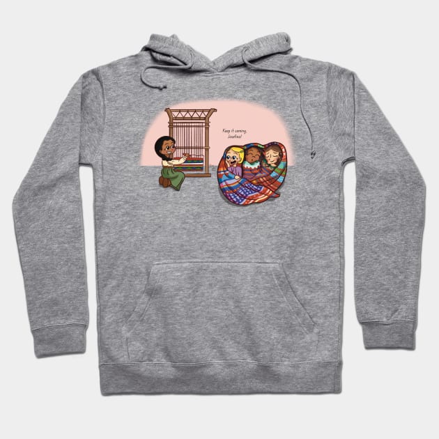 Warm Weavings with the American Girls Hoodie by MirandaBrookeDesigns